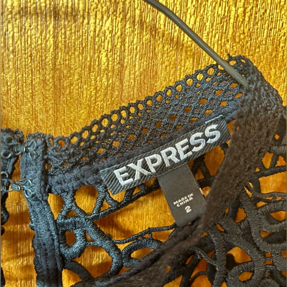 EXPRESS Black Cutout Top & Skirt Matching Set - Picture 4 of 9